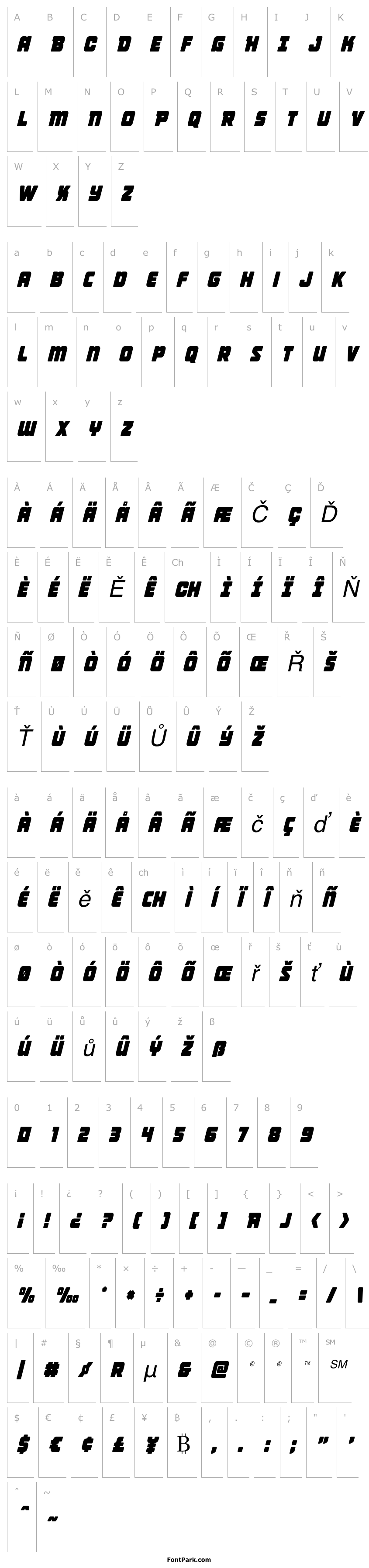 Overview Victory Comics Condensed Semi-Italic