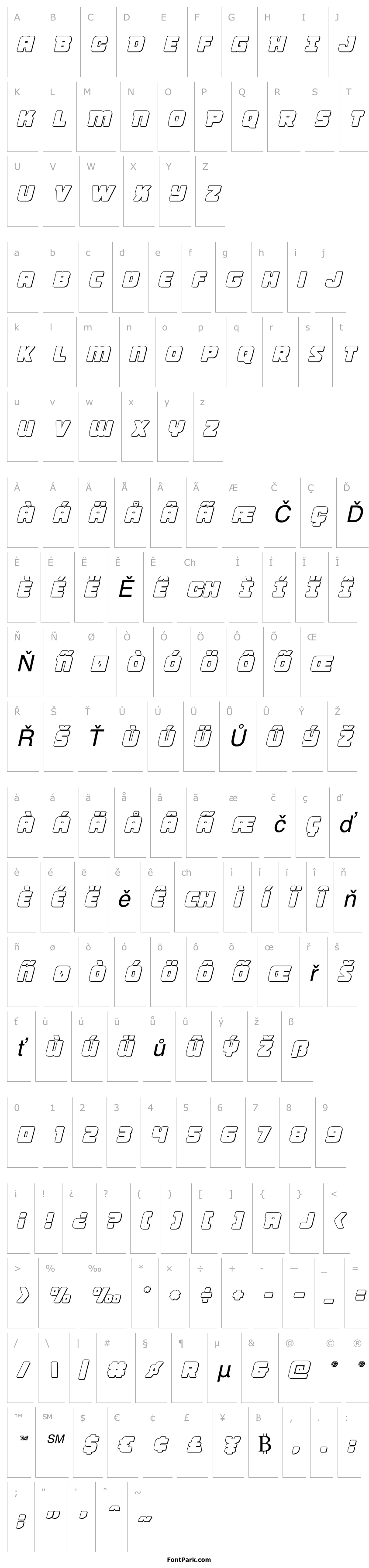 Overview Victory Comics Outline Semi-Italic