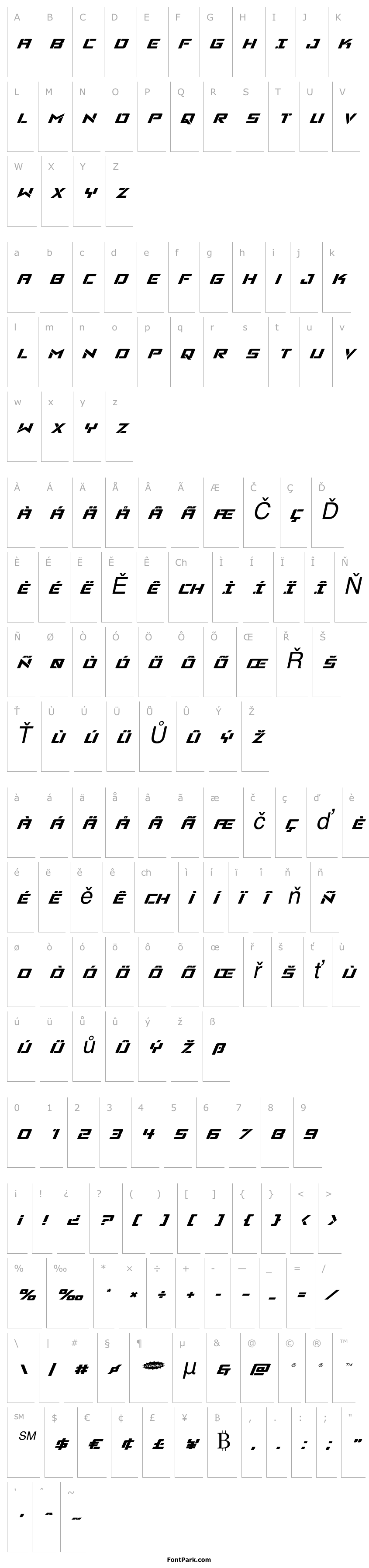 Overview Viking Squad Expanded Italic