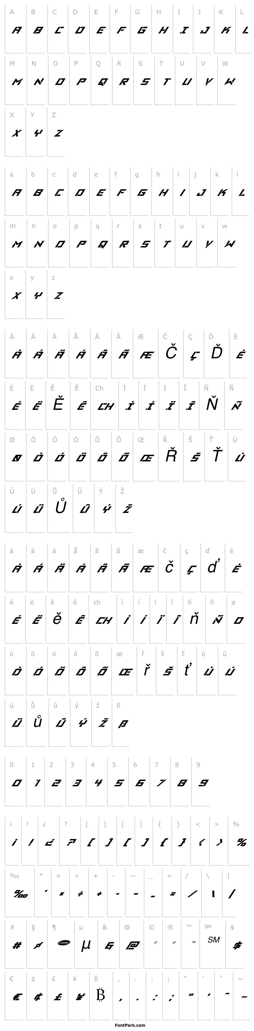 Overview Viking Squad Super-Italic