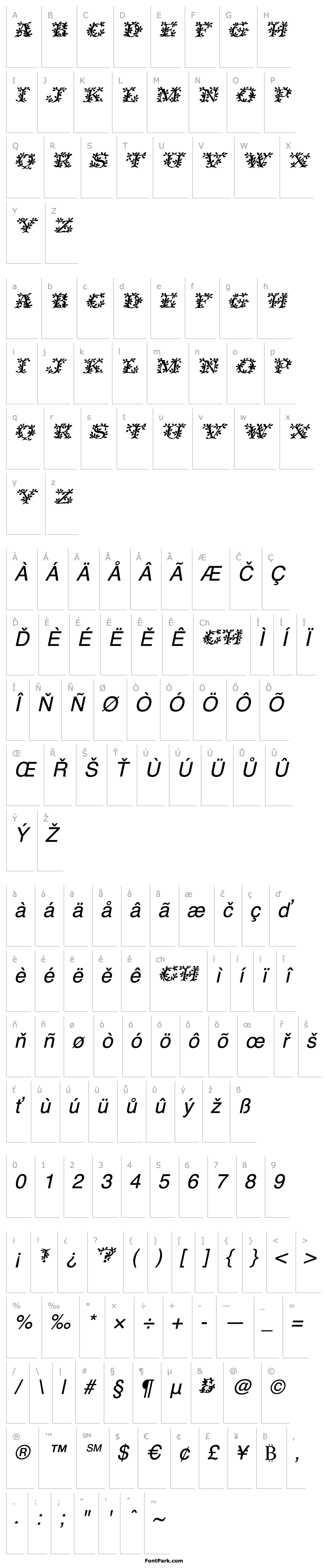 Overview VineCapsSSK Italic