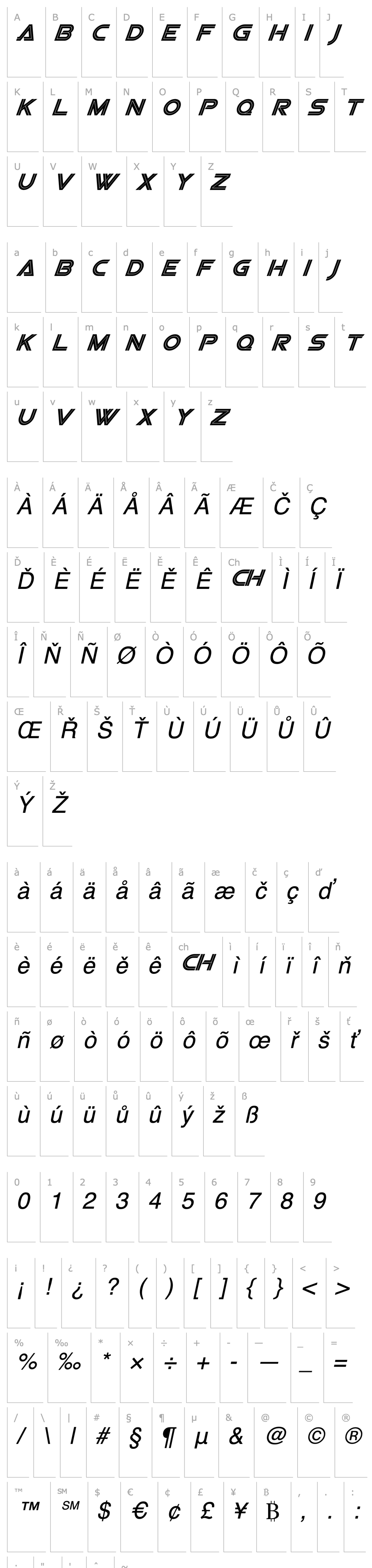 Overview Viper Squadron Italic