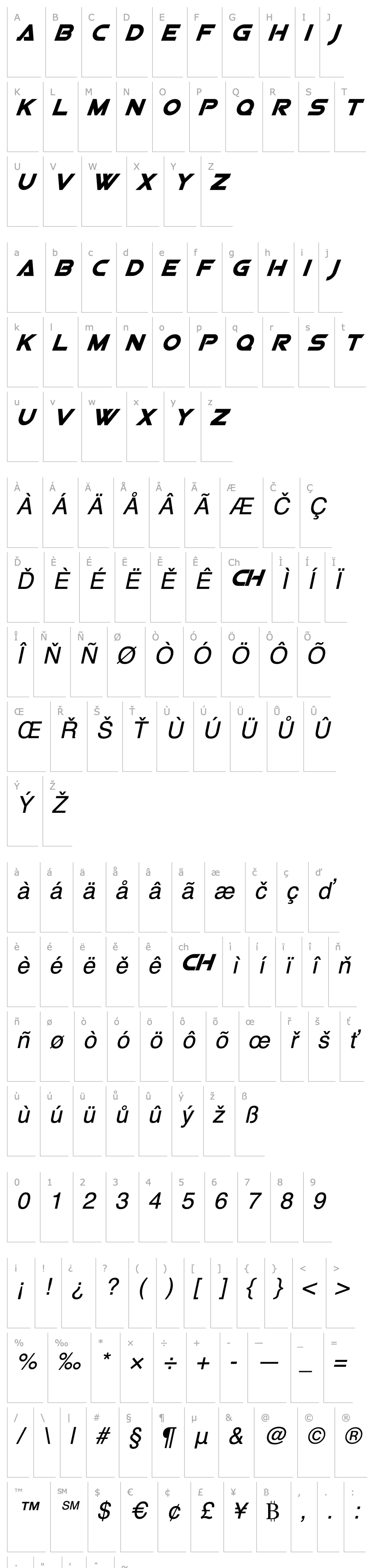 Overview Viper Squadron Solid Italic