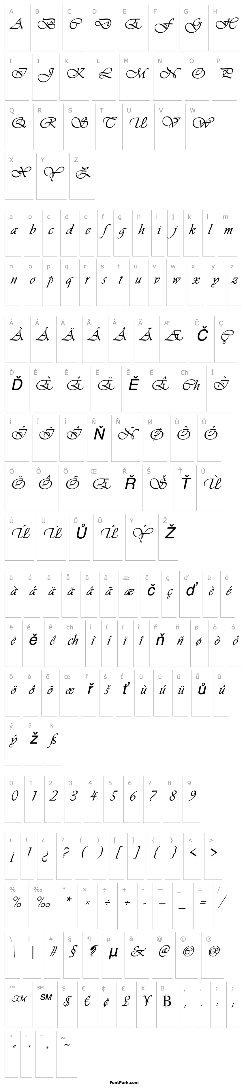 Overview Vivaldi Italic