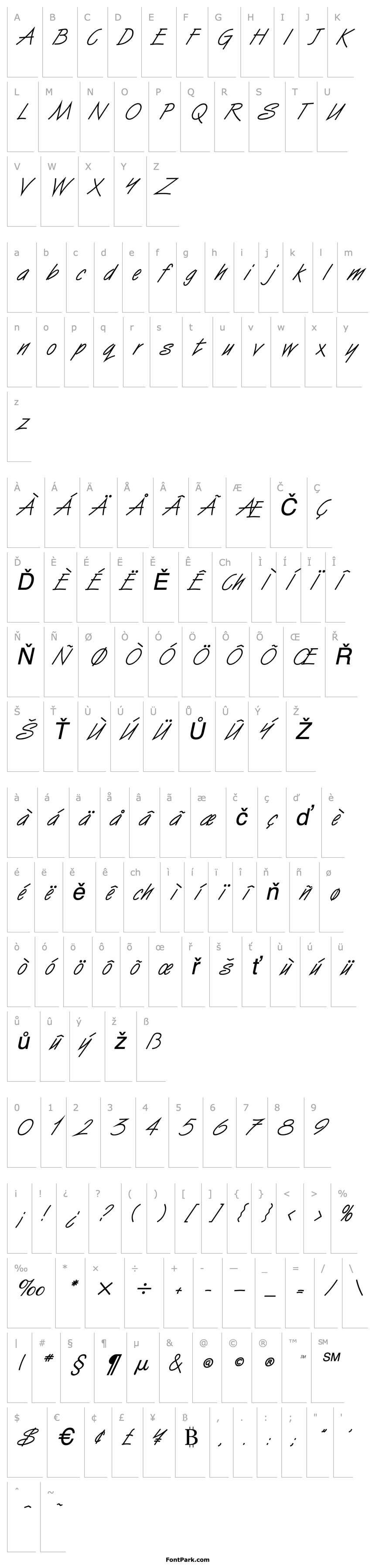 Přehled Vizier Italic