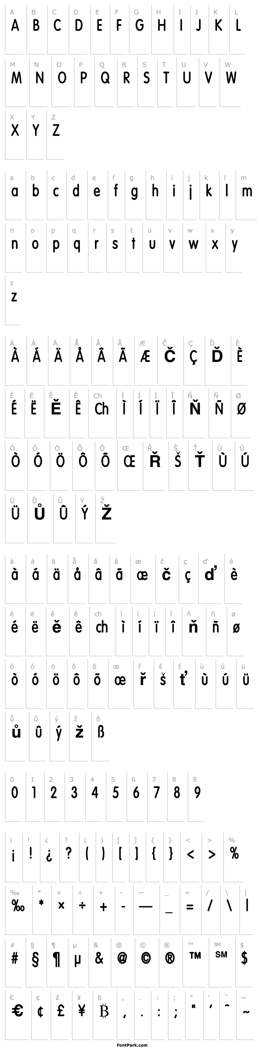 Overview Vogel Condensed Bold