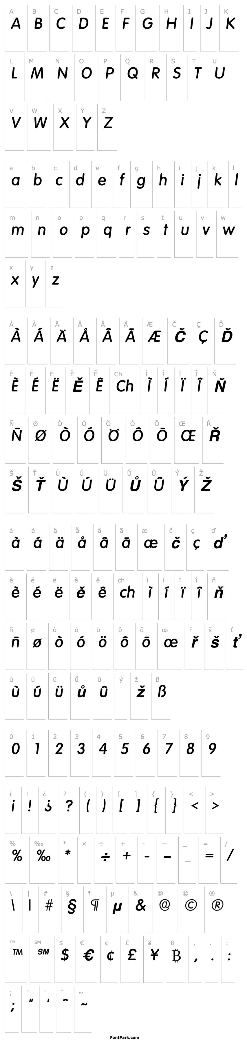 Overview Volkswagen Bold Italic