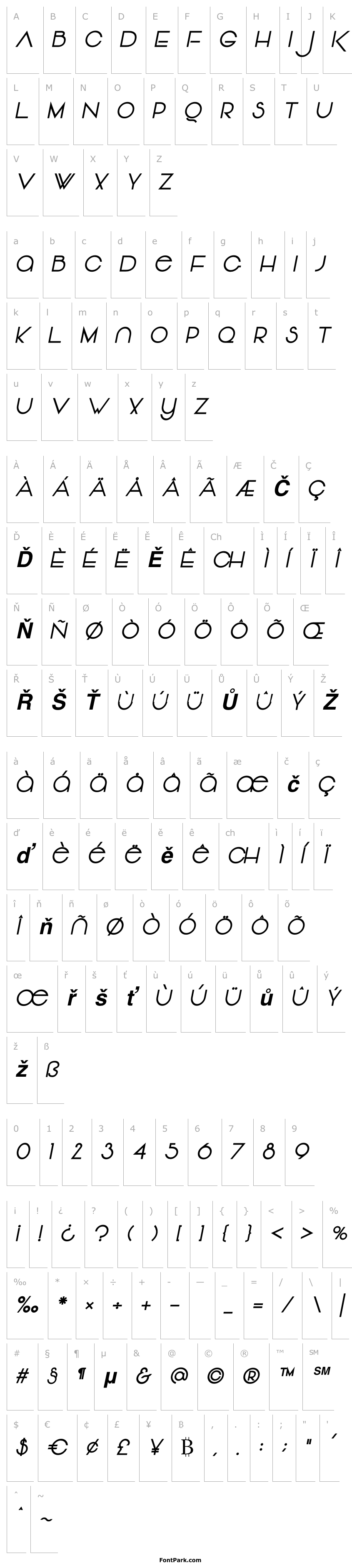 Overview Vonique 64 Bold Italic