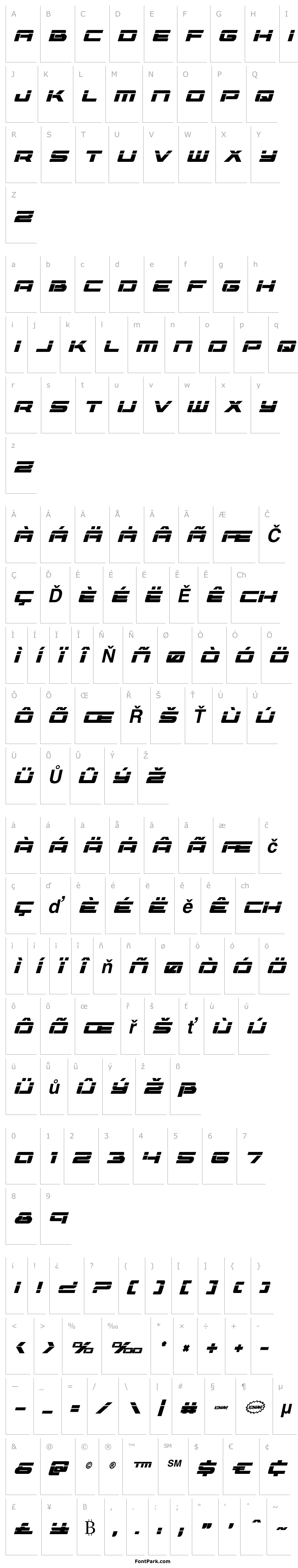 Overview Vorpal Bold Italic