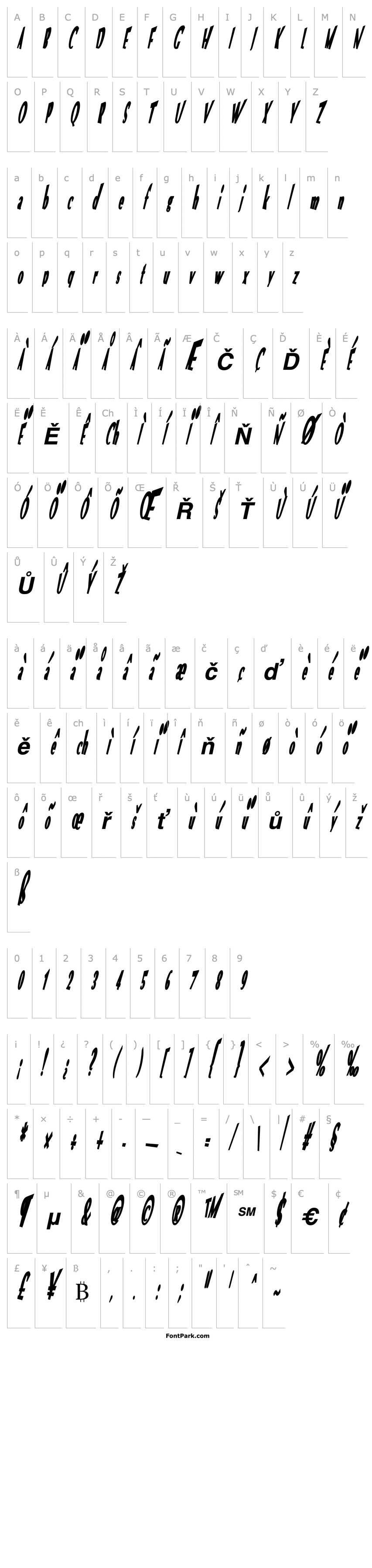 Overview VTC Optika Bold Italic