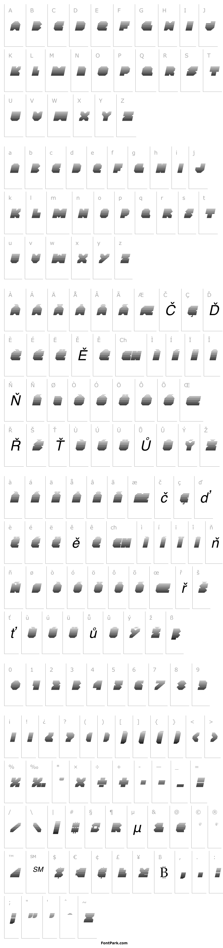 Overview VX Rocket Gradient Italic