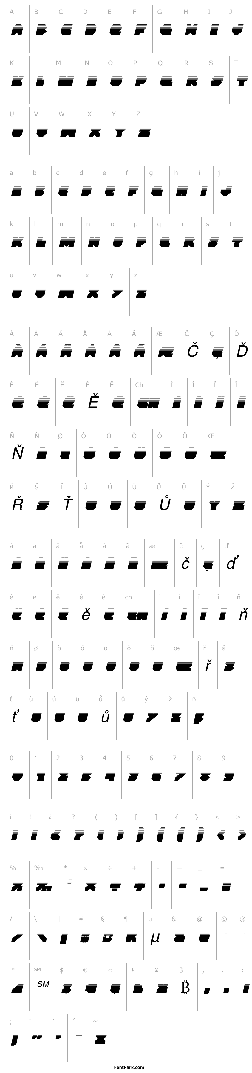 Overview VX Rocket Halftone Italic