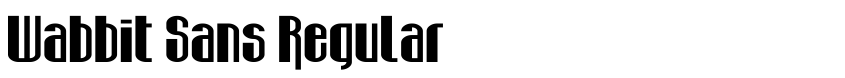 Preview Wabbit Sans Regular