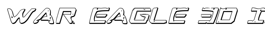Preview War Eagle 3D Italic