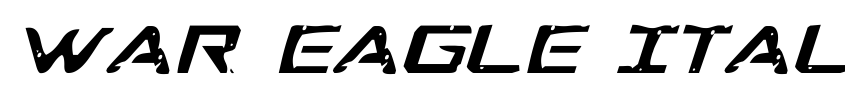 Preview War Eagle Italic