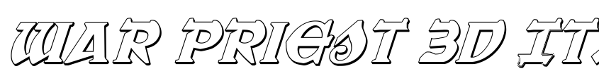 Preview War Priest 3D Italic