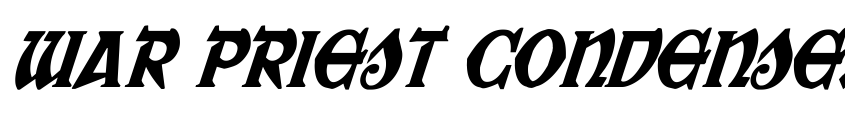 Preview War Priest Condensed Italic