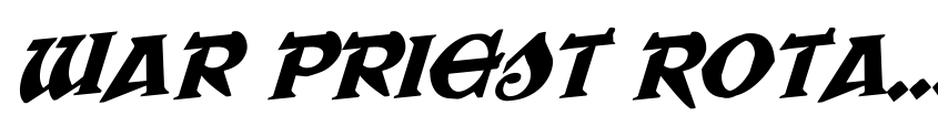Font War Priest Rotalic by Daniel Zadorozny