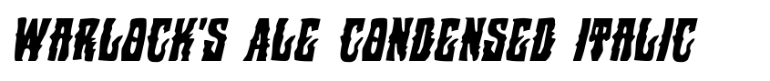 Preview Warlock's Ale Condensed Italic