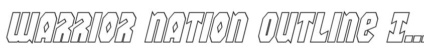 Preview Warrior Nation Outline Italic