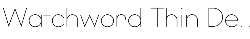 Preview Watchword Thin Demo