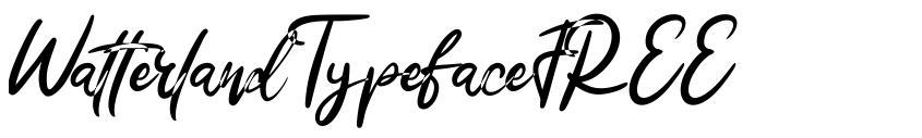 Preview WatterlandTypefaceFREE