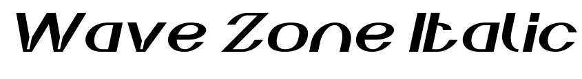 Preview Wave Zone Italic