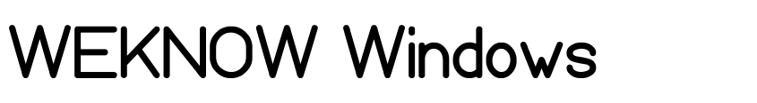 Preview WEKNOW Windows