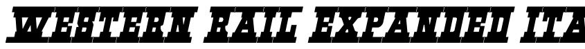 Preview Western Rail Expanded Italic