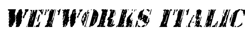 Preview Wetworks Italic
