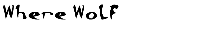 Preview Where Wolf