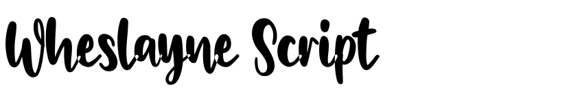 Preview Wheslayne Script