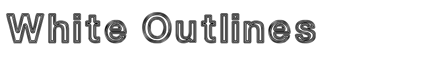Preview White Outlines