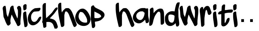 Preview wickhop handwriting
