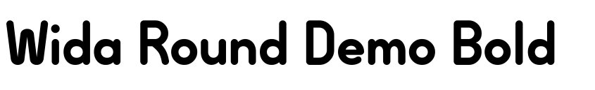 Preview Wida Round Demo Bold