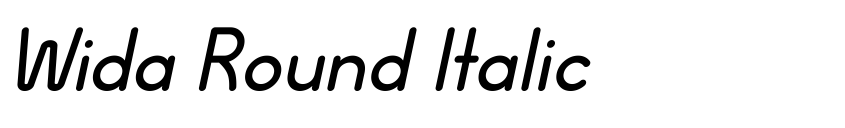 Preview Wida Round Italic