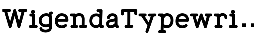 Preview WigendaTypewrite-Heavy