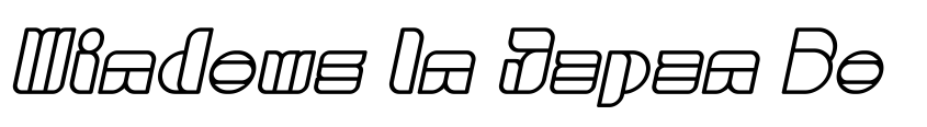 Preview Windows In Japan Bold Italic