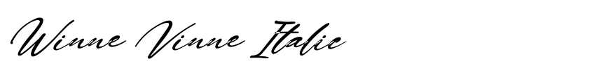 Preview Winne Vinne Italic