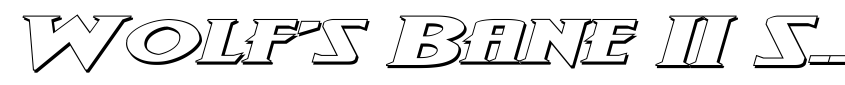 Preview Wolf's Bane II Super-Expand 3D Italic