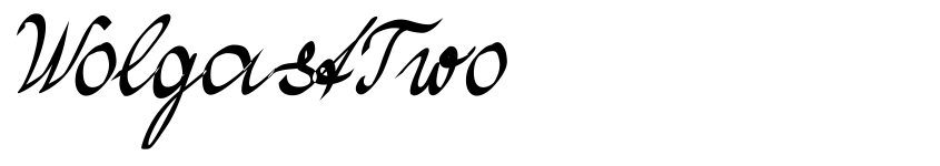 Font WolgastTwo by Peter Wiegel