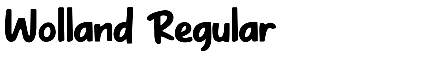 Preview Wolland Regular