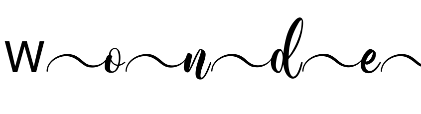 Font Wonderblend Front Demo Front by Sabrcreative Studio