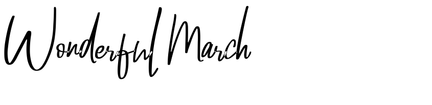 Preview Wonderful March