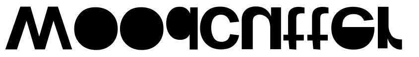 Font woodcutter KAOS by Unknown