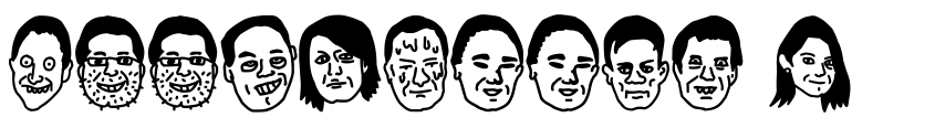 Font woodcutter people faces vol3 by Woodcutter Manero