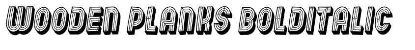 Preview Wooden Planks BoldItalic