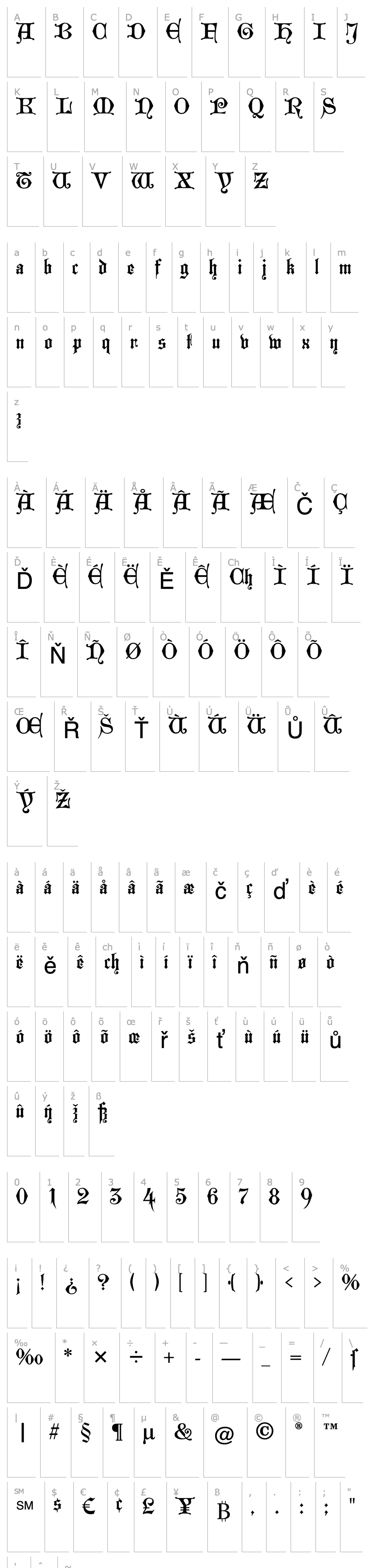 Overview WestminsterGotisch