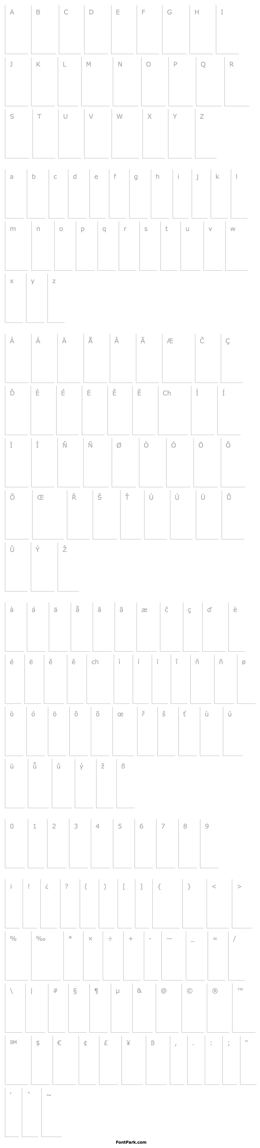 Overview Walbaum-Fraktur Bold