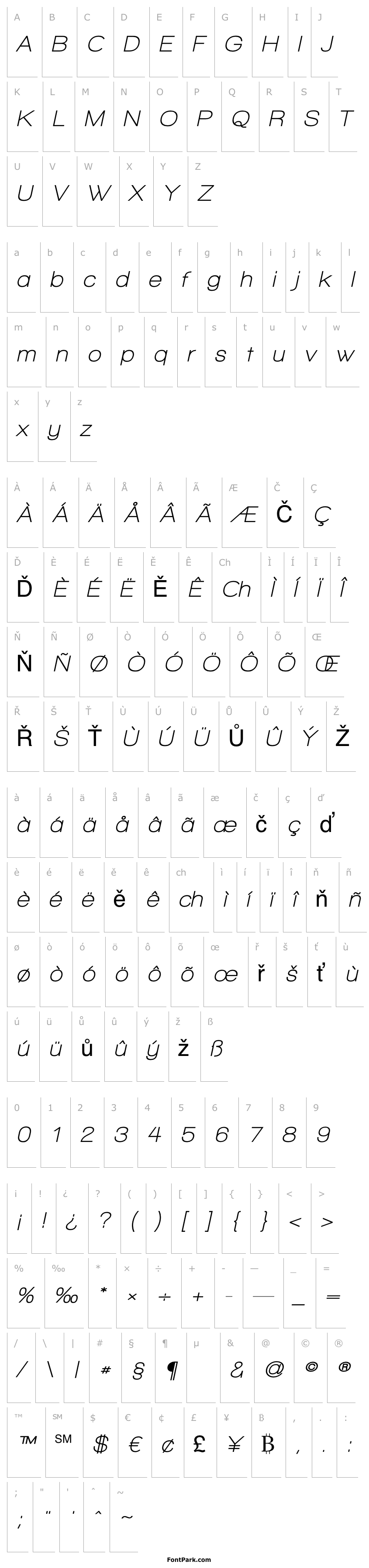 Přehled Walkway Oblique Bold
